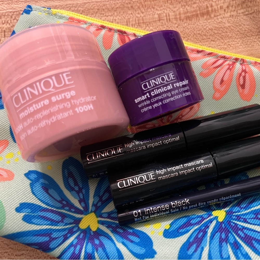 A lot of lips, mascara, liners, bag, and more! Clinique, Estée Lauder, Ulta